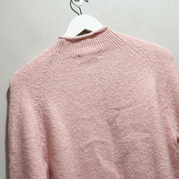 J CREW Women’s Pink Pullover ROLL NECK Long Sleeve Sweater Alpaca Blend Size XS - Picture 5 of 9